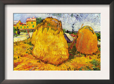 Haystacks In Provence by Vincent Van Gogh Pricing Limited Edition Print image