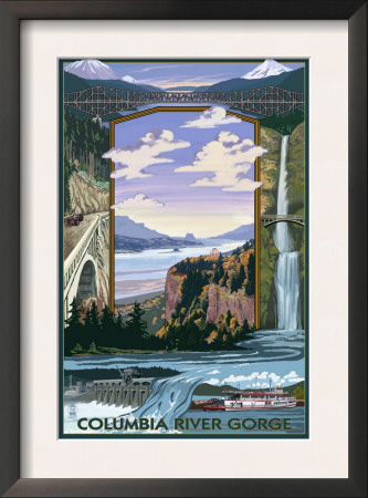 Columbia River Gorge Views, C.2009 by Lantern Press Pricing Limited Edition Print image