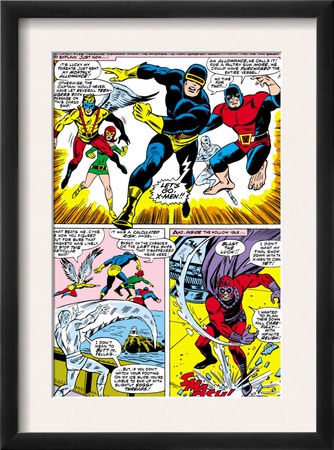 X-Men #43 Group: Cyclops, Beast, Angel, Iceman, Magneto, X-Men And Marvel Girl by George Tuska Pricing Limited Edition Print image