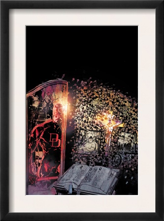 Daredevil: Redemption #3 Cover: Daredevil Flying by Bill Sienkiewicz Pricing Limited Edition Print image