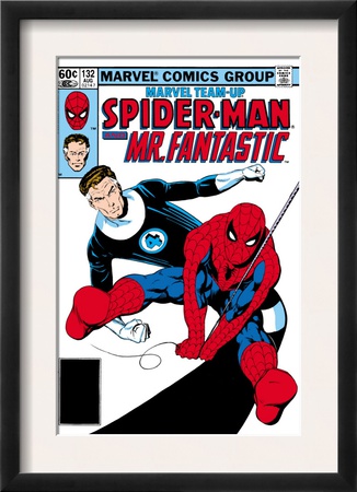 Marvel Team-Up #132 Cover: Spider-Man And Mr. Fantastic by Sal Buscema Pricing Limited Edition Print image