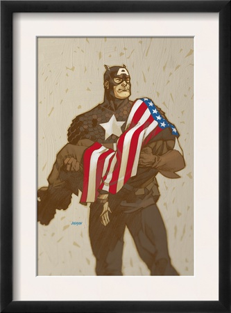 Captain America V4, #23 Cover: Captain America by Dave Johnson Pricing Limited Edition Print image