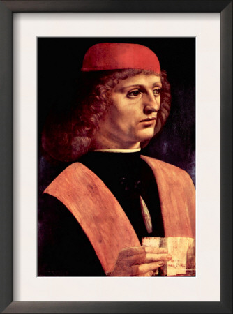 Portrait Of A Musician by Leonardo Da Vinci Pricing Limited Edition Print image