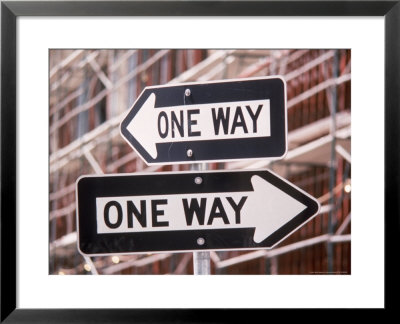 Urban Nightmare, 2 Oneway Signs by Harvey Schwartz Pricing Limited Edition Print image