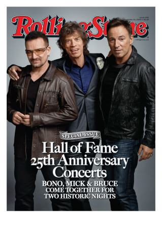 Bono, Mick, And Bruce, Rolling Stone No. 1092, November 26, 2009 by Mark Seliger Pricing Limited Edition Print image