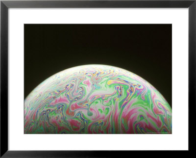 Soap Bubble-Colours Produced By Thickness Variation Of Film On Light by David M. Dennis Pricing Limited Edition Print image