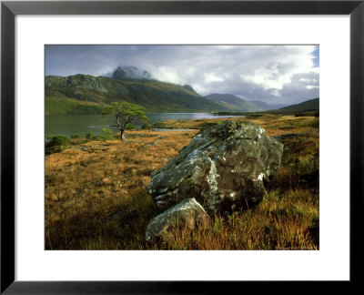 View Across Loch Maree To Slioch, October, Wester Ross, North West Scotland by Mark Hamblin Pricing Limited Edition Print image