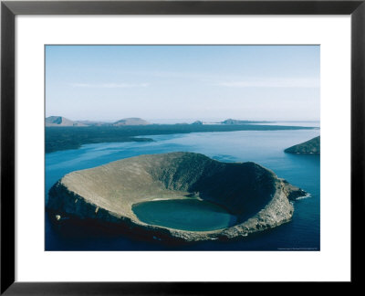 One Of Bainbridge Rocks And Santiago Island, Galapagos Islands by Mary Plage Pricing Limited Edition Print image