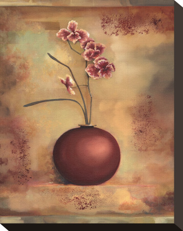 Pink Orchid In Vase I by Louise Montillio Pricing Limited Edition Print image