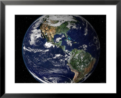True Color Image Showing North And South America As They Would Appear From 35,000 Km Above Earth by Stocktrek Images Pricing Limited Edition Print image