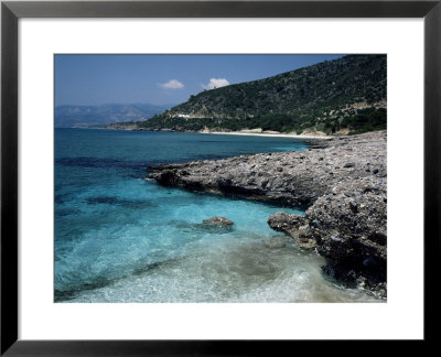 Psili Ammos Beach, Island Of Samos, Greek Islands, Greece by Loraine Wilson Pricing Limited Edition Print image