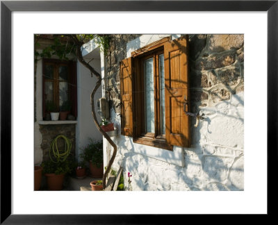 Building Detail, Lesvos, Mithymna, Northeastern Aegean Islands, Greece by Walter Bibikow Pricing Limited Edition Print image