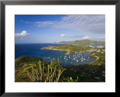 Caribbean, Antigua, English Harbour From Shirley Heights Looking Towards Nelson's Dockyard by Gavin Hellier Pricing Limited Edition Print image