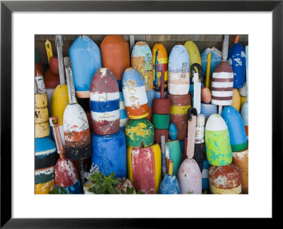 Lobster Buoys, Rockport Harbour, Rockport, Cape Ann, Massachusetts, Usa by Walter Bibikow Pricing Limited Edition Print image