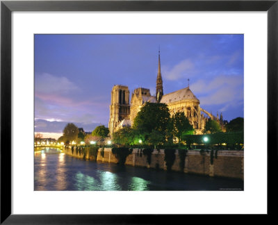 Notre Dame Cathedral And The River Seine, Paris, France, Europe by Gavin Hellier Pricing Limited Edition Print image