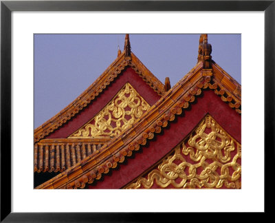 Roof Detail Of Beijing's Forbidden City Bejing, China by Phil Weymouth Pricing Limited Edition Print image