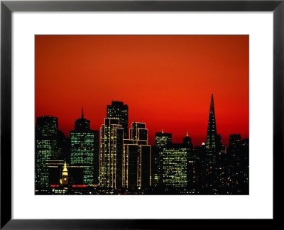 City Skyline From Treasure Island, San Francisco, California, Usa by Roberto Gerometta Pricing Limited Edition Print image