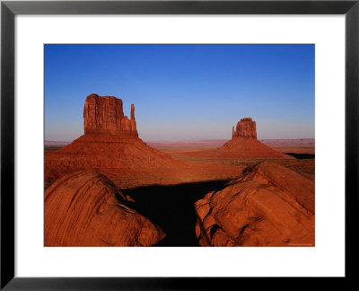 West Mitten Butte And East Mitten Butte, Monument Valley Navajo Tribal Park, Utah by Ross Barnett Pricing Limited Edition Print image