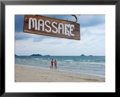 Beach Massage Sign Along Ao Khlong Prao by David Greedy Pricing Limited Edition Print image