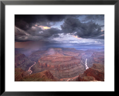 Monsoon Storm In The Grand Canyon, Alarcon Terrace, Conquistador Aisle, Grand Canyon, Arizona by David Edwards Pricing Limited Edition Print image