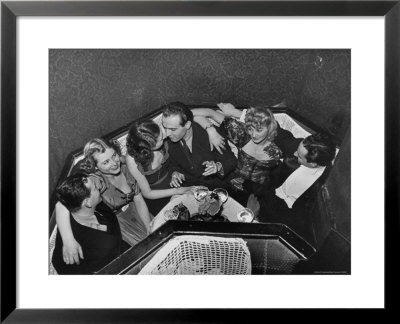 Patrons In Budapest Nightclub Arizona by William Vandivert Pricing Limited Edition Print image