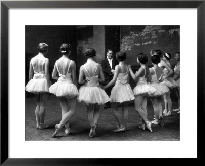 Corps De Ballet Listening To Ballet Master During Rehearsal Of Swan Lake At Paris Opera by Alfred Eisenstaedt Pricing Limited Edition Print image