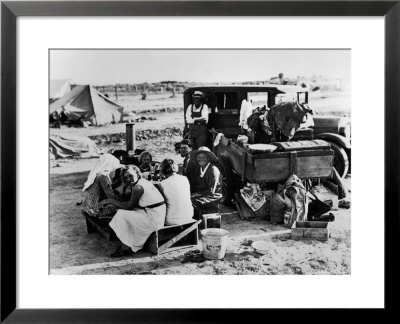 Suppertime For Oklahoma Family Follow Crops From California To Washington During The Depression by Dorothea Lange Pricing Limited Edition Print image