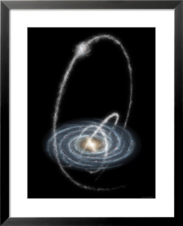 Three Newly-Discovered Streams Arcing High Over The Milky Way Galaxy by Stocktrek Images Pricing Limited Edition Print image