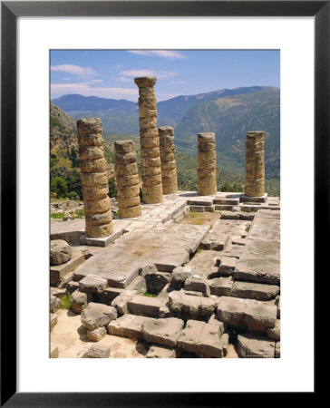 Temple Of Apollo, Delphi, Greece, Europe by Ken Gillham Pricing Limited Edition Print image