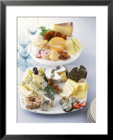 International Cheese Platter & Savoury Cheese Plate For Buffet by Jörn Rynio Pricing Limited Edition Print image