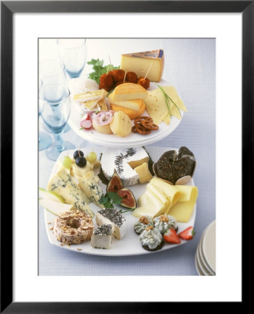 International Cheese Platter & Savoury Cheese Plate For Buffet by Jorn Rynio Pricing Limited Edition Print image