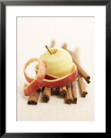 A Peeled Apple On Cinnamon Sticks by Marc O. Finley Pricing Limited Edition Print image