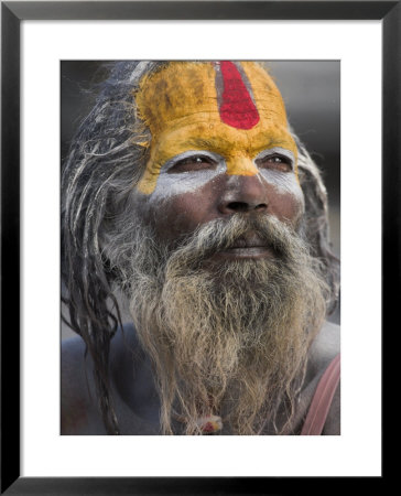 Sadhu, Shivaratri Festival, Pashupatinath Temple, Kathmandu, Nepal by Jane Sweeney Pricing Limited Edition Print image