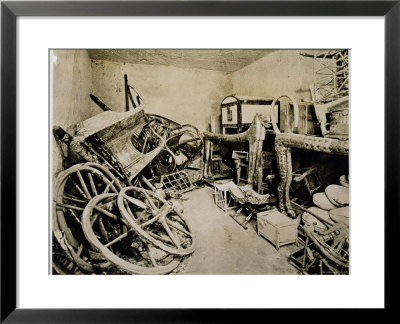 Antechamber Of The Tomb Of Tutankhamun Looking South, Valley Of The Kings, November 1922 by Harry Burton Pricing Limited Edition Print image