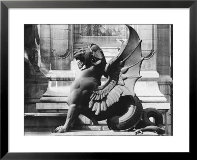Chimaera From The St. Michel Fountain, Paris, C.1860 by Adolphe Giraudon Pricing Limited Edition Print image