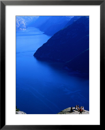 Viepoint Preikestolen 600 M Above Lysefjord, Lysefjord, Rogaland, Norway by Anders Blomqvist Pricing Limited Edition Print image