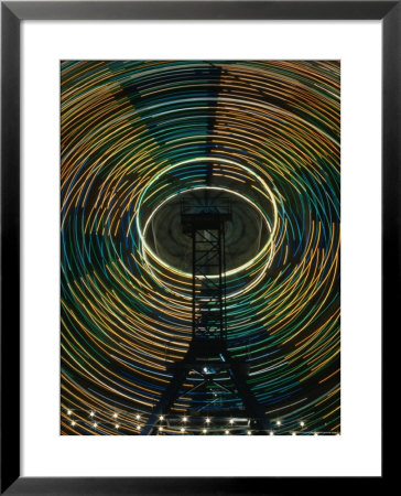 Lights Of The Ferris-Wheel At The Royal Melbourne Agricultural Show, Melbourne,Victoria, Australia by Dallas Stribley Pricing Limited Edition Print image