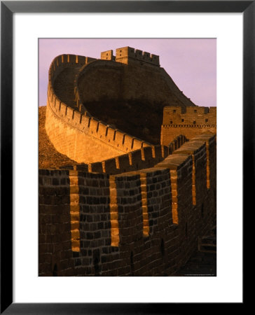 Great Wall Of China At Sunset, Badaling, China by Nicholas Pavloff Pricing Limited Edition Print image