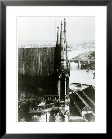 View Of The Cathedral Of Notre-Dame In Paris And The River Seine, C.1853 by Henri Jean-Louis Le Secq Pricing Limited Edition Print image