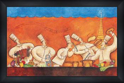 The Chefs At Martin by Aline Gauthier Pricing Limited Edition Print image