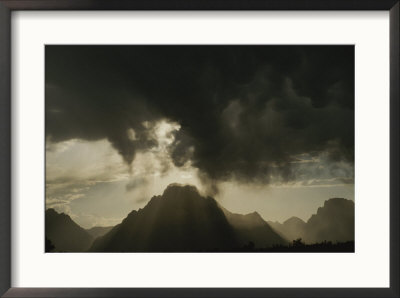Storm Clouds Over Mt. Moran, Grand Teton National Park, Wyoming. by Raymond Gehman Pricing Limited Edition Print image