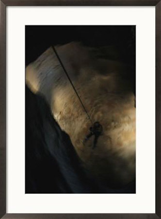 Louise Hose Climbing Cheryls Drop In Majlis Al Jinn, Oman by Stephen Alvarez Pricing Limited Edition Print image