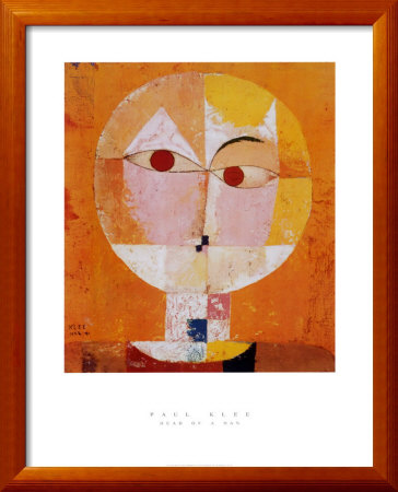 Head Of Man (Going Senile, 1922) by Paul Klee Pricing Limited Edition Print image