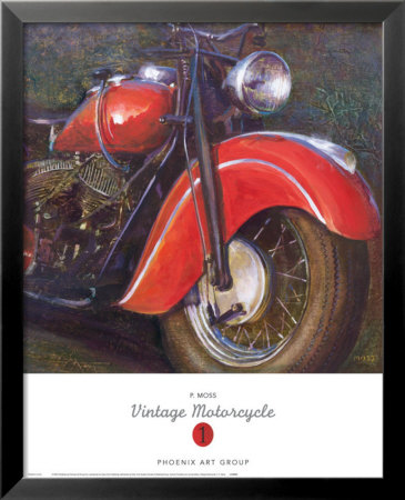 Vintage Motorcycle 1 by P. Moss Pricing Limited Edition Print image