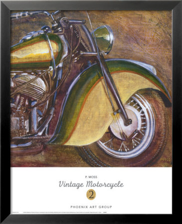 Vintage Motorcycle 2 by P. Moss Pricing Limited Edition Print image