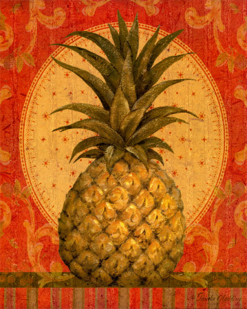 Grand Pineapple Red by Pamela Gladding Pricing Limited Edition Print image