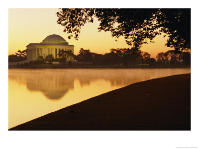 Twilight View Of The Jefferson Memorial And The Tidal Basin by Kenneth Garrett Pricing Limited Edition Print image