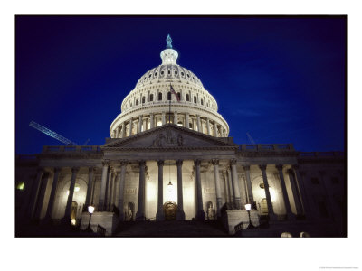 East Front Of The Capitol Building At Night by Richard Nowitz Pricing Limited Edition Print image