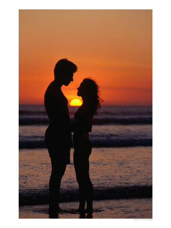 Couple On Legian Beach, Kuta, Bali, Bali, Indonesia by Alain Evrard Pricing Limited Edition Print image