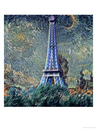 Digitally Changed Van Gogh, Paris, France by Rick Strange Pricing Limited Edition Print image